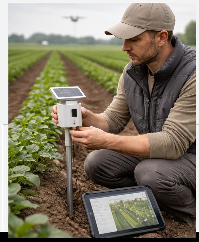 IoT мониторинг сельскохозяйственных полей и контроля в Искитиме